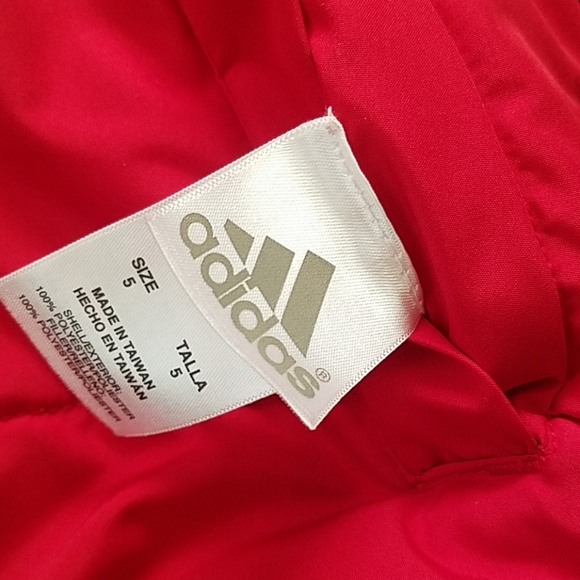 adidas Boys Red & Black Reversible Jacket 5 - Picture 5 of 12